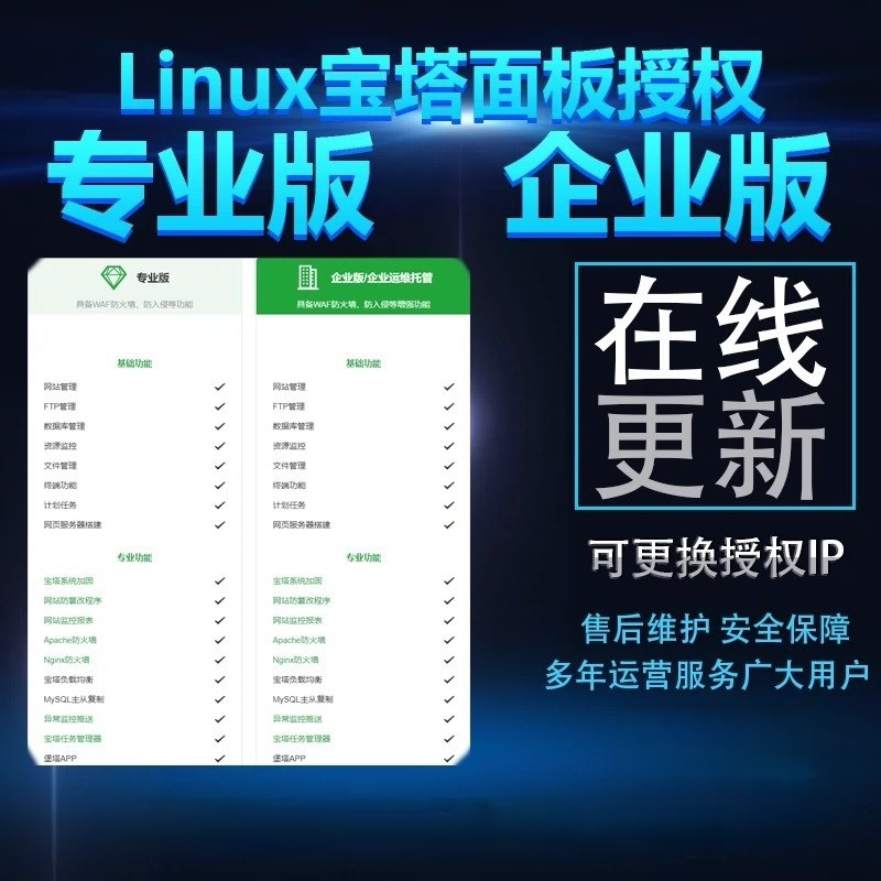 宝塔企业版分发授权购买